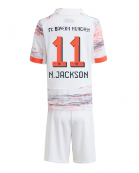 Billige Fotballdrakt Bayern Munich Nicolas Jackson #11 Replika Bortedraktsett Barn 2025-26 Kortermet (med bukser)